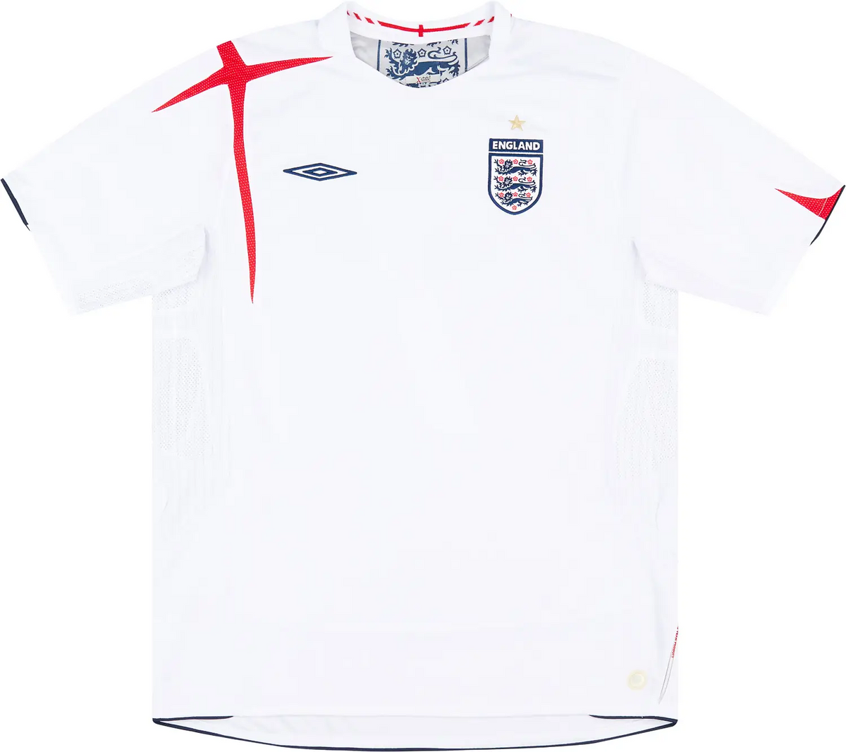 CAMISETA INGLATERRA 2006 HOMBRE (RETRO) - Vitrine Futebolística