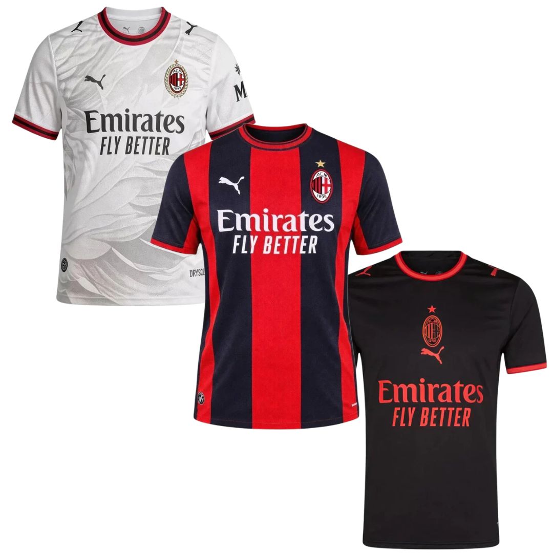 Camiseta AC Milan Pack Titular + Visitante + Tercera 2026/27