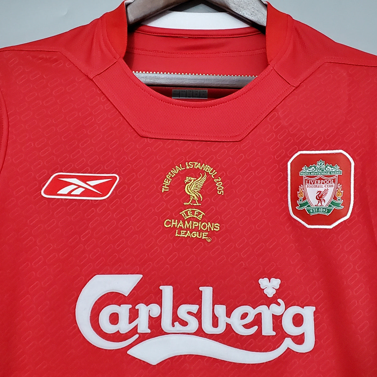 LIVERPOOL I 2005 LIGA DE CAMPEONES HOMBRE (RETRO) - Vitrine Futebolística