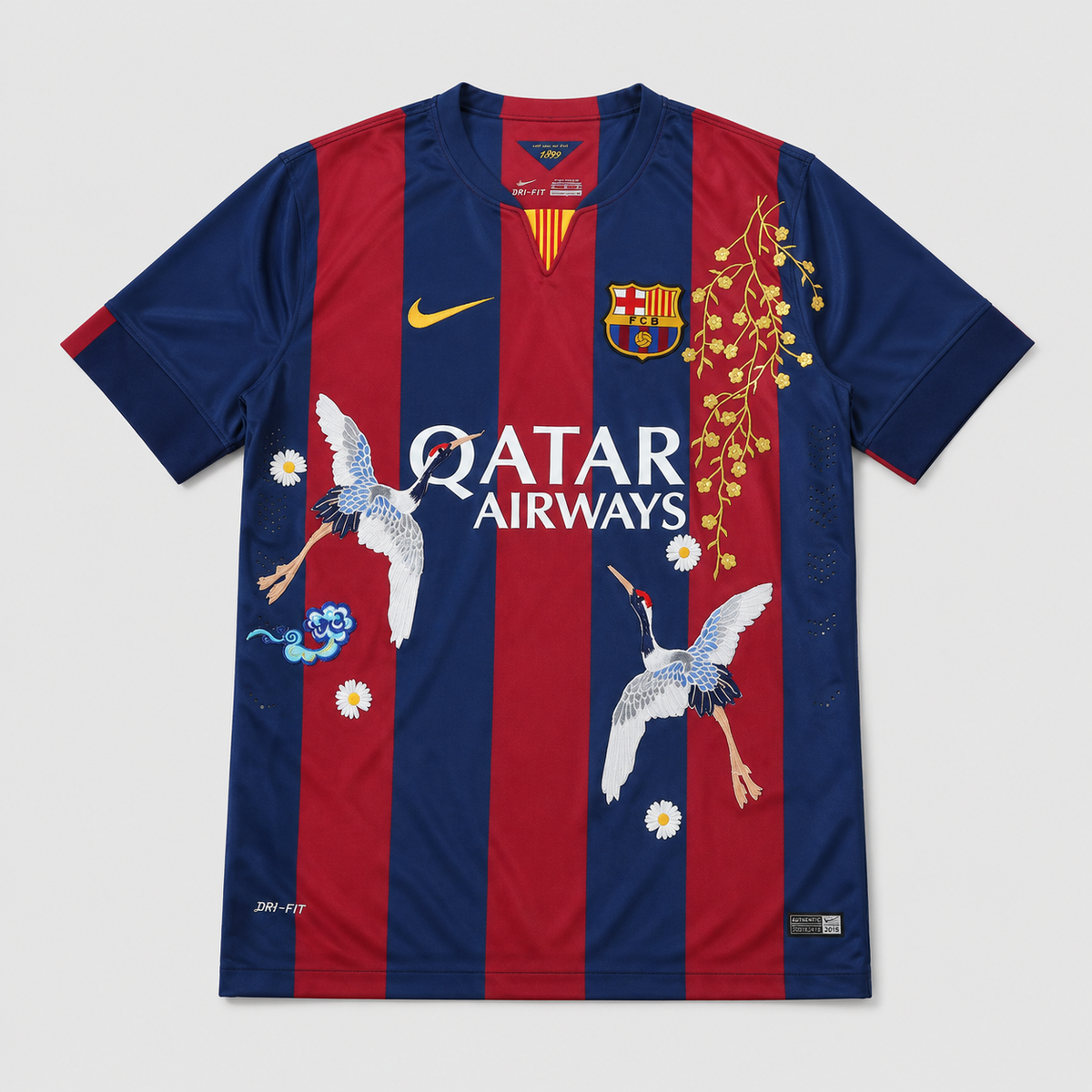 Camiseta Retro Titular 2014/15 Embroidered