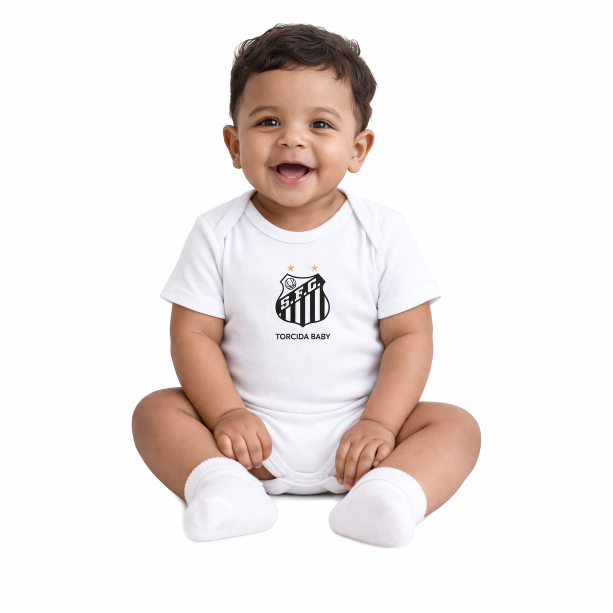Conjunto Infantil Santos Titular 2026