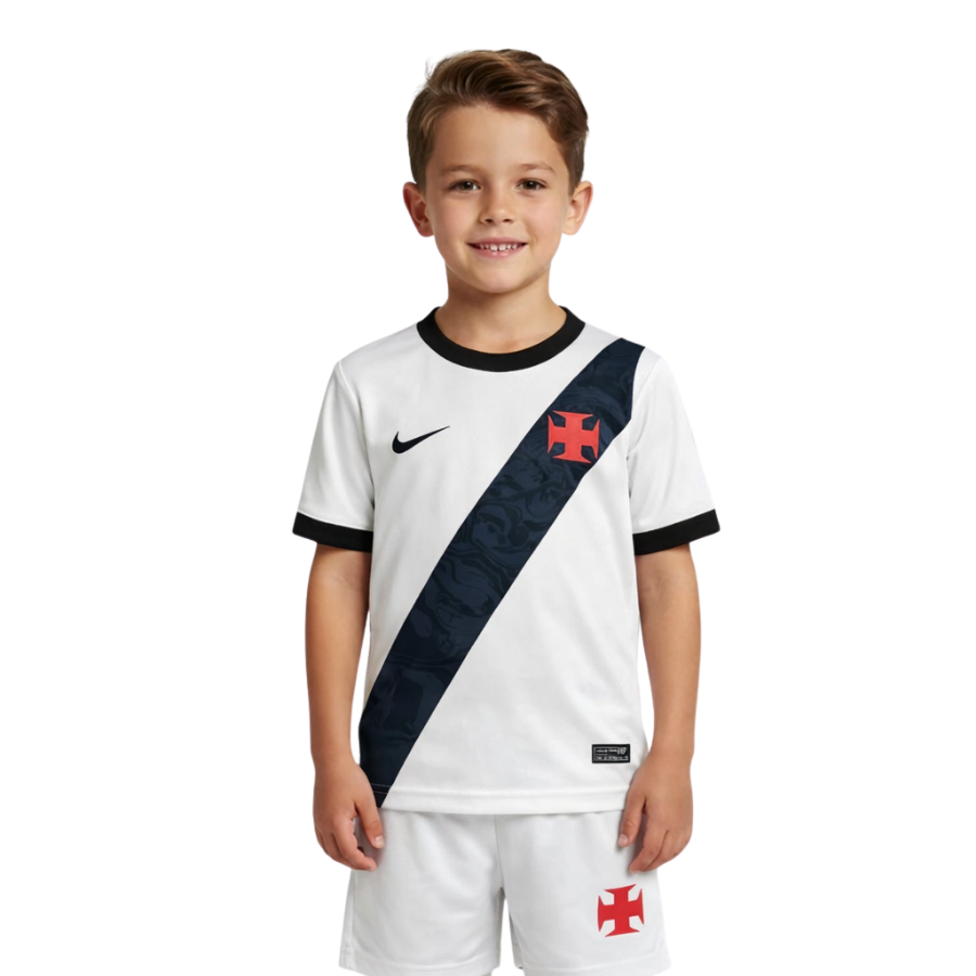 Conjunto Infantil Vasco da Gama Visitante 2026