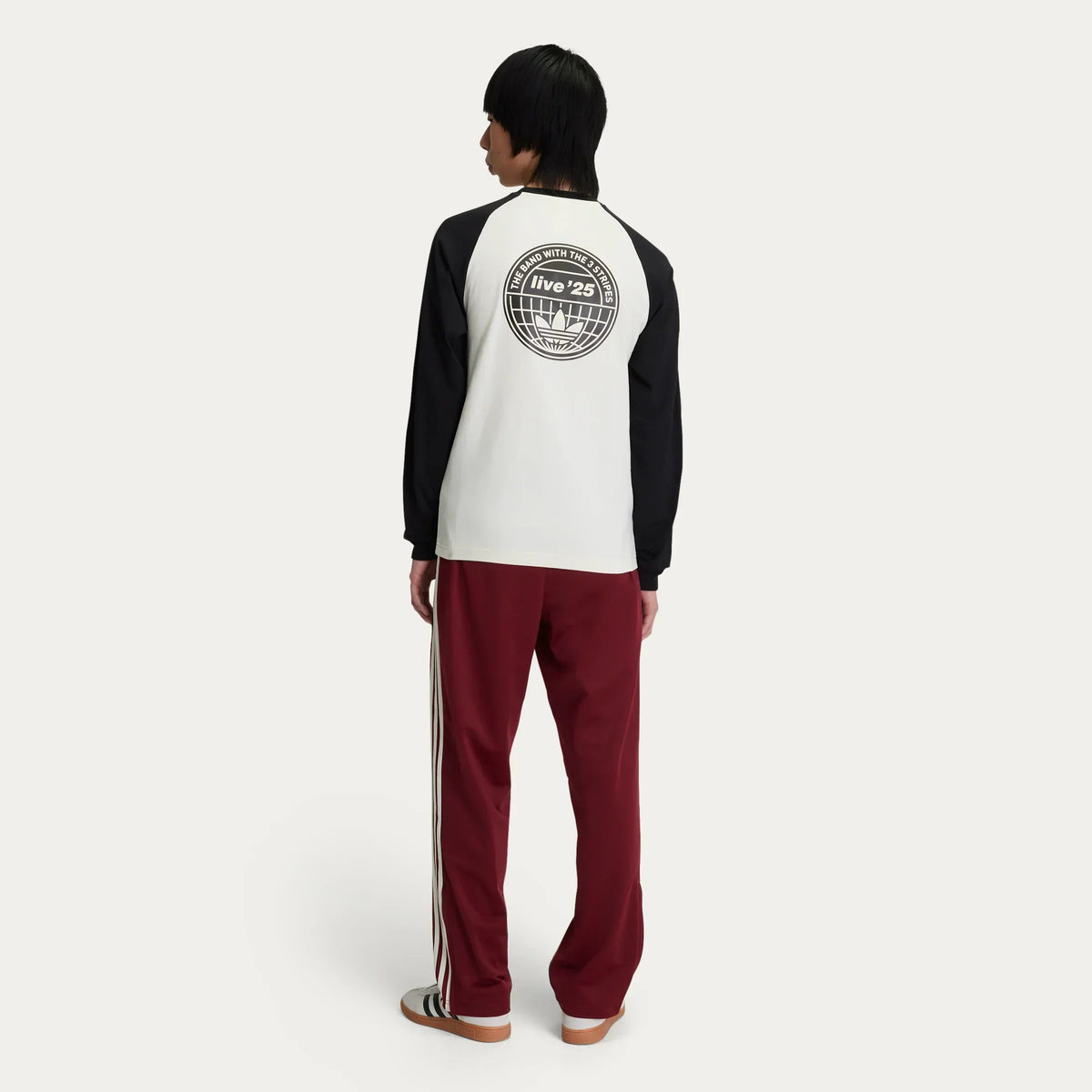 Oasis - Live '25 - Camiseta de Manga Larga - Color Crema/Negro