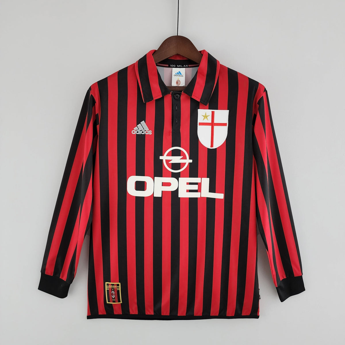 MILAN XVI 99/00 HOMBRE (RETRO) MANGA LARGA - Vitrine Futebolística