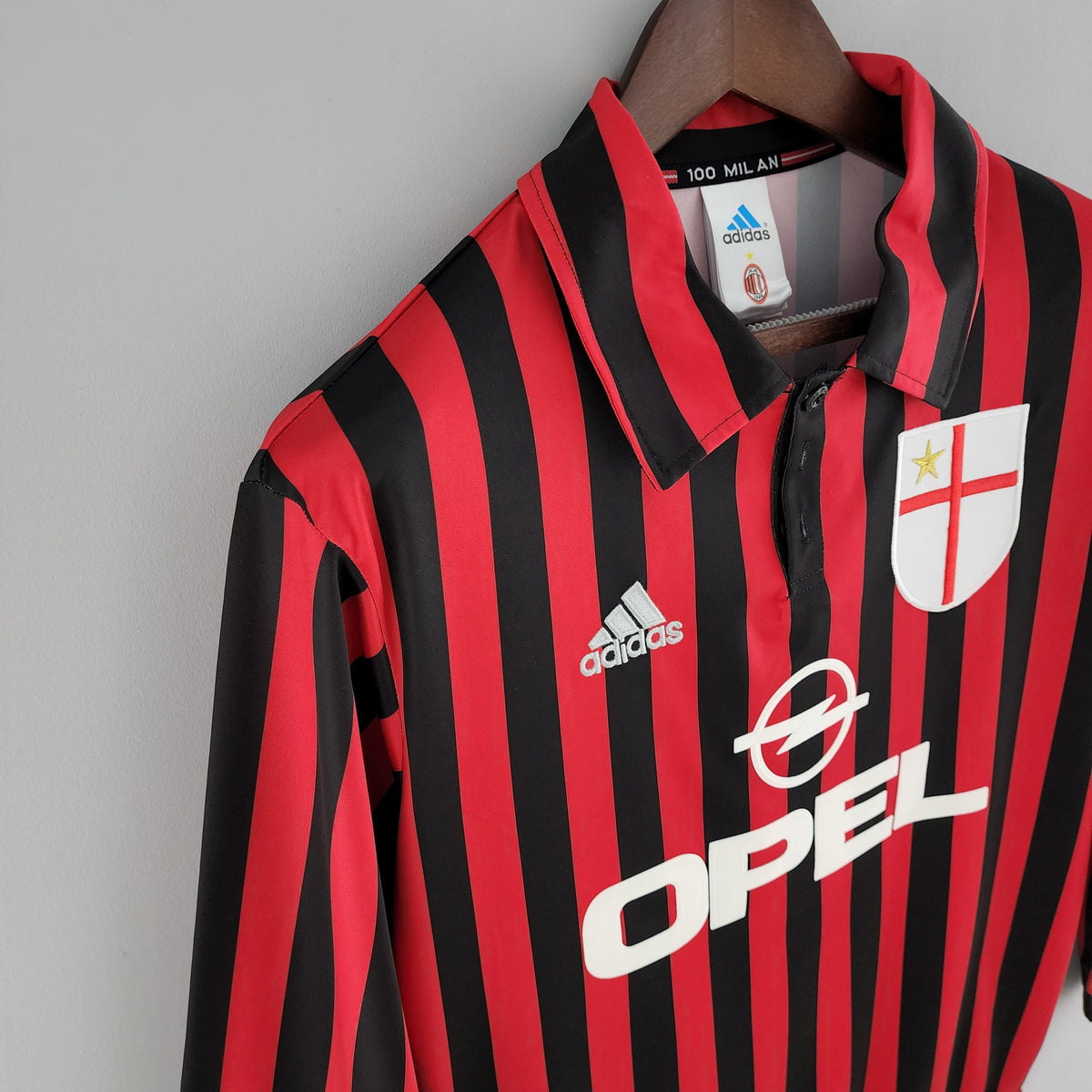 MILAN XVI 99/00 HOMBRE (RETRO) MANGA LARGA - Vitrine Futebolística