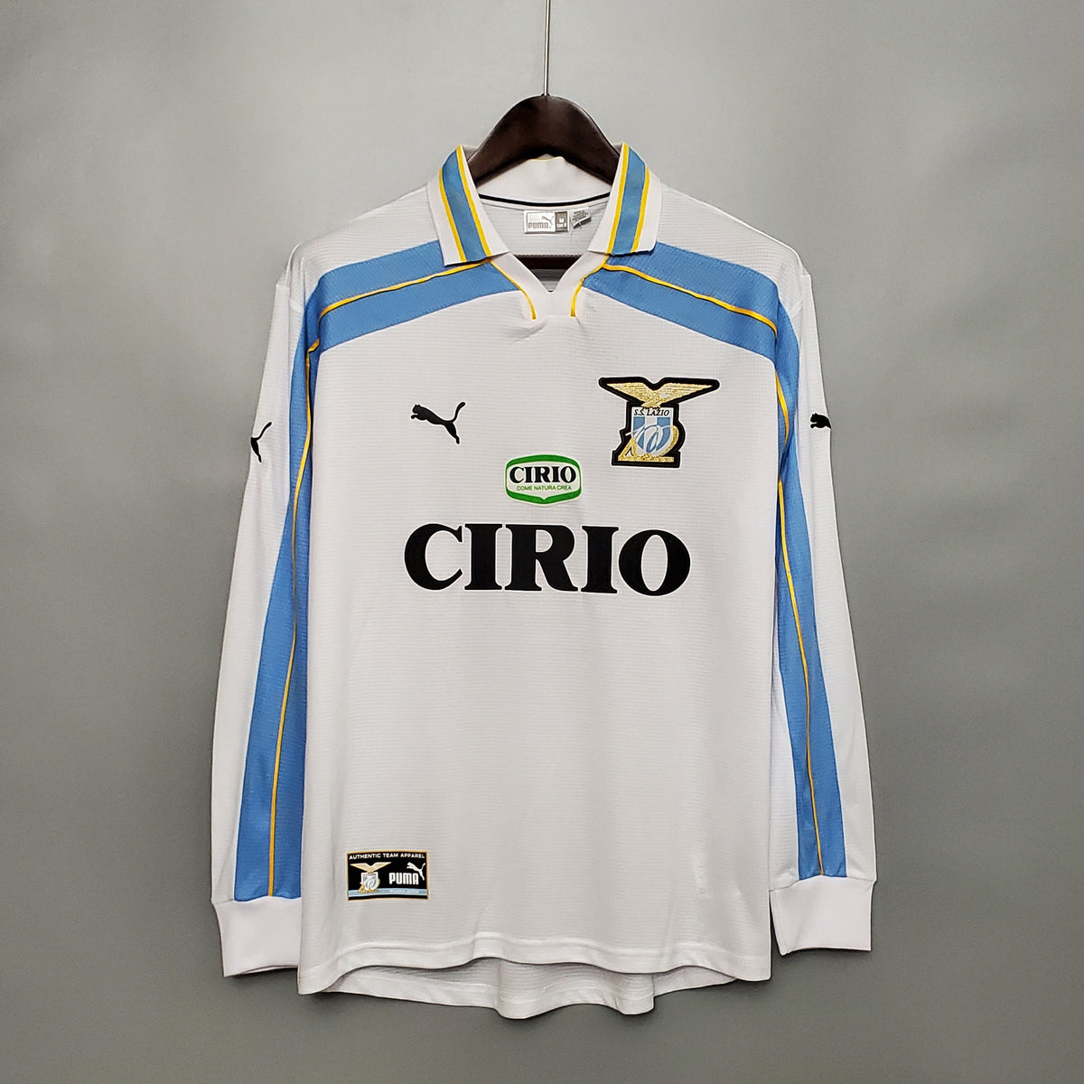 LAZIO III 00/01 HOMBRE (RETRO) MANGA LARGA - Vitrine Futebolística