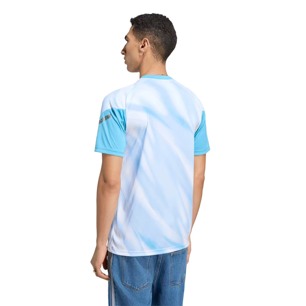 White Argentina Messi 2026 Pre Match Camiseta