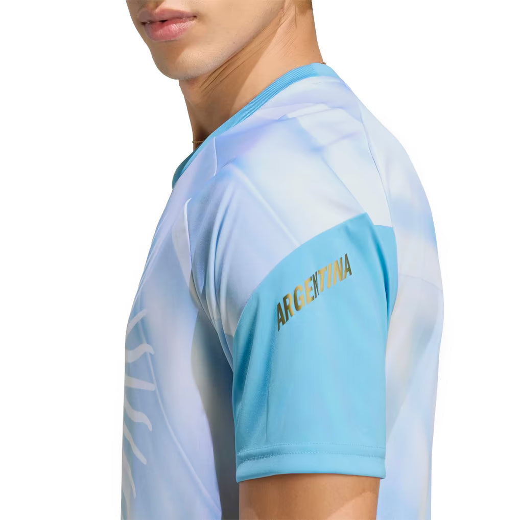 White Argentina Messi 2026 Pre Match Camiseta