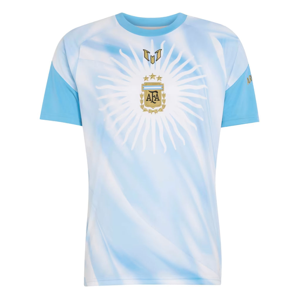 White Argentina Messi 2026 Pre Match Camiseta