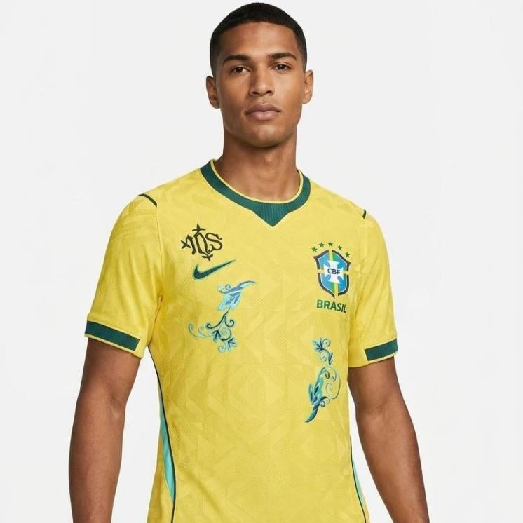Brazil 26/27 Titular Embroidered Player Camiseta