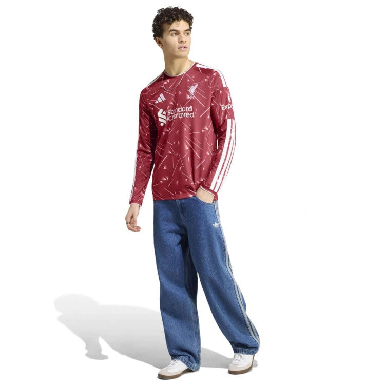 Camiseta Liverpool Titular 2026/27 - Manga Larga - Versión Fan