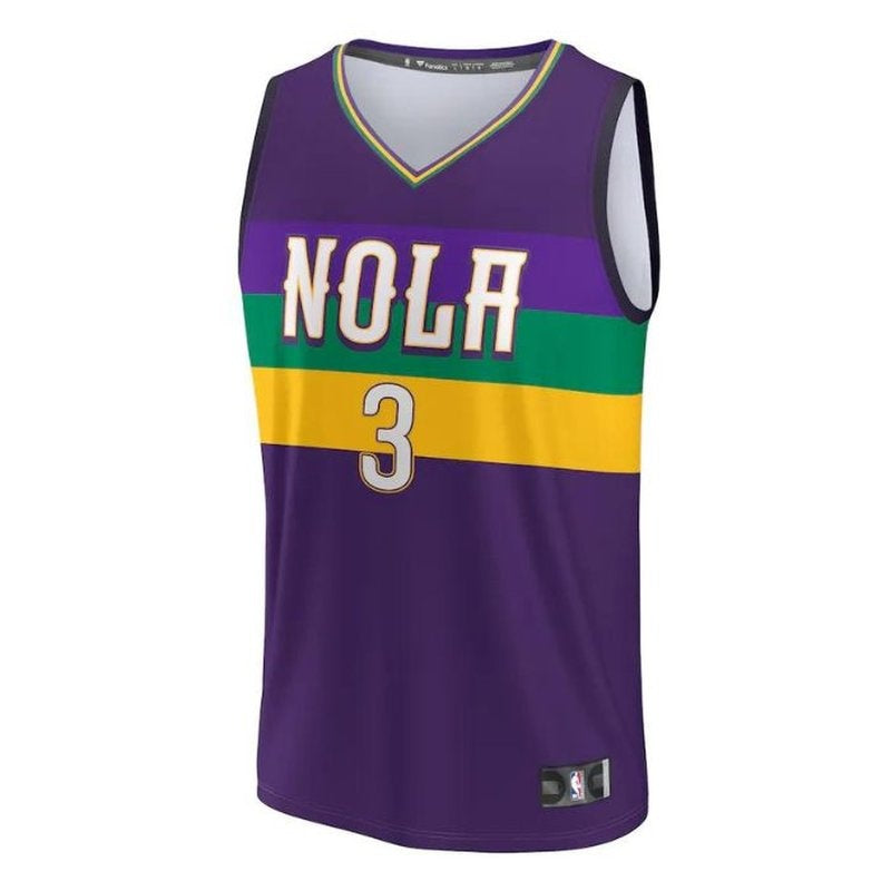 NBA CJ McCollum Jersey - New Orleans Pelicans - 2023 Fastbreak - City Edition - Purple