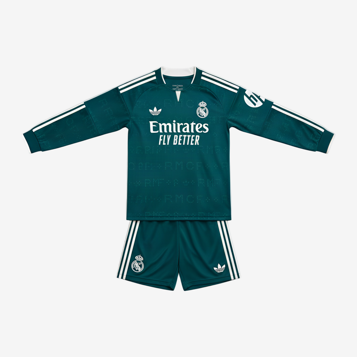 Camiseta Real Madrid 26/27 Manga Larga Conjunto Infantil