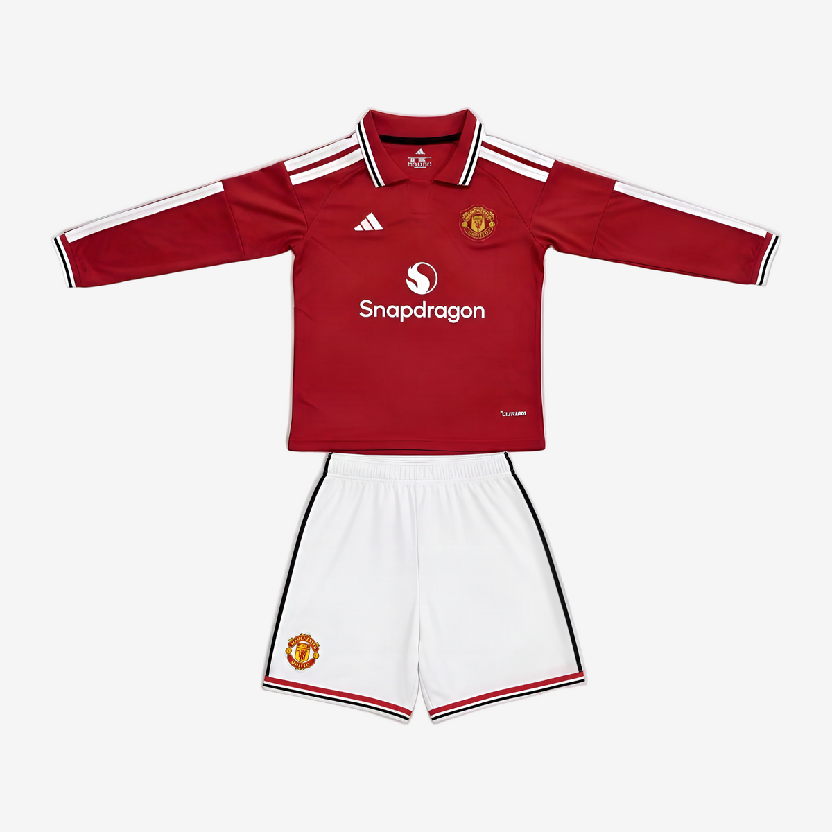 Camiseta Manchester United 26/27 Manga Larga Conjunto Infantil