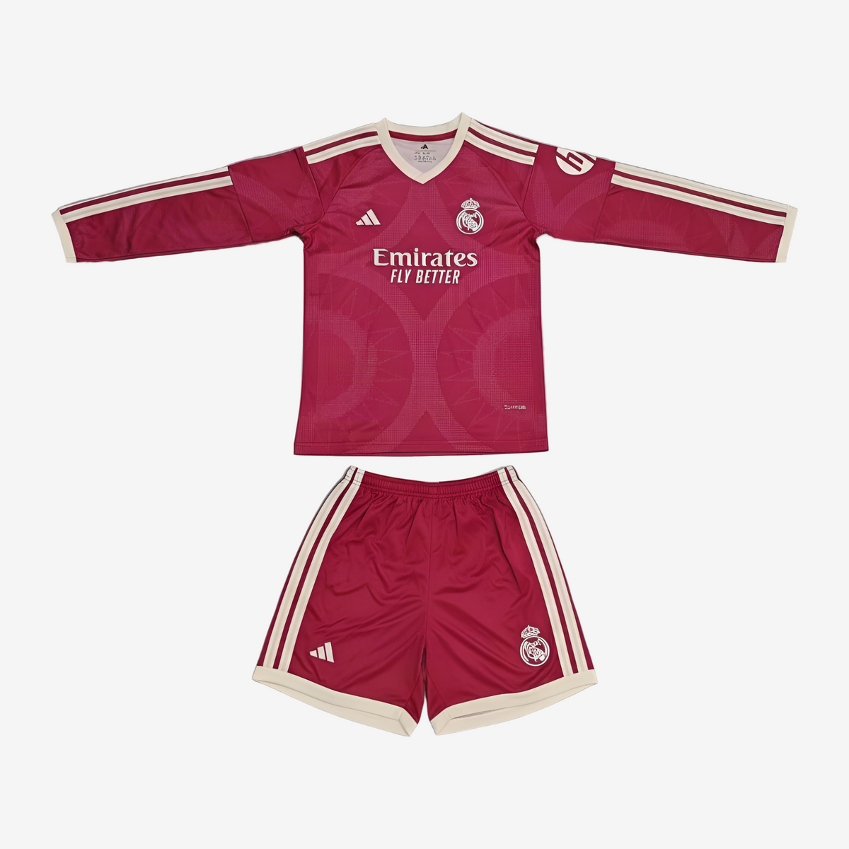 Camiseta Real Madrid 26/27 Manga Larga Conjunto Infantil