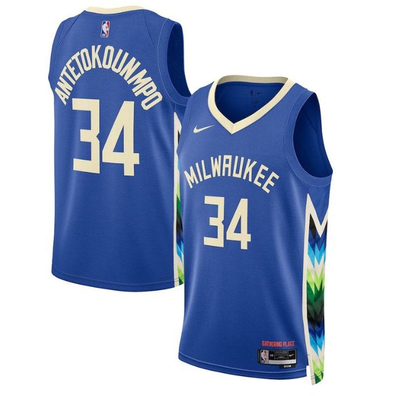 NBA Giannis Antetokounmpo Jersey - Milwaukee Bucks - 2023 - City Edition - Retro