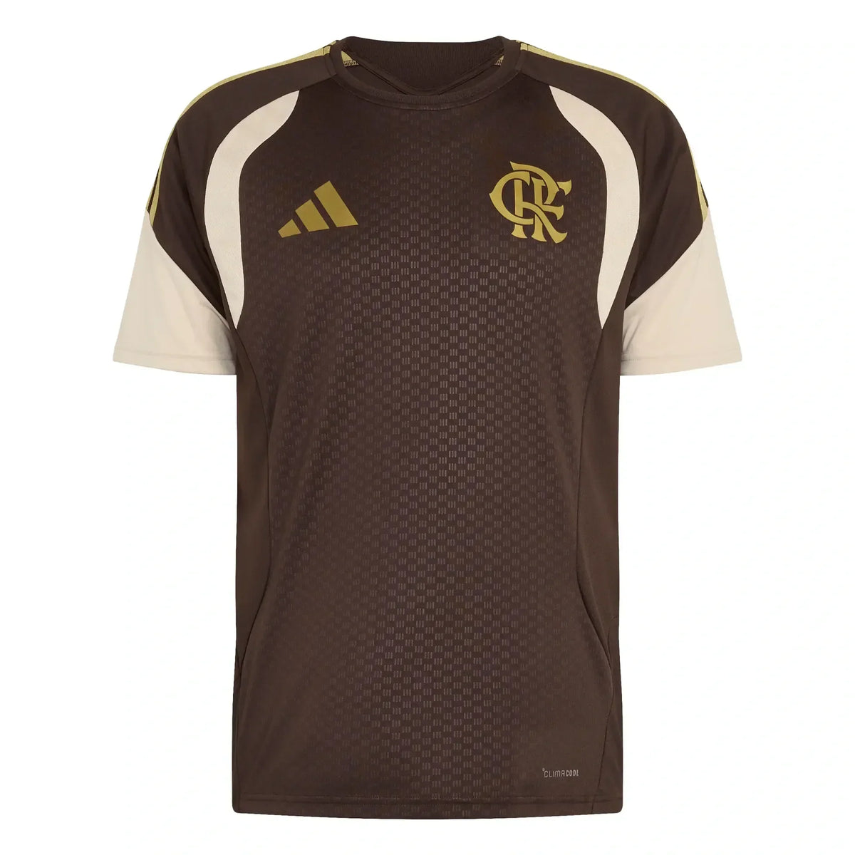 Camiseta Flamengo Entrenamiento Tiro Brown 2026 - Versión Fan