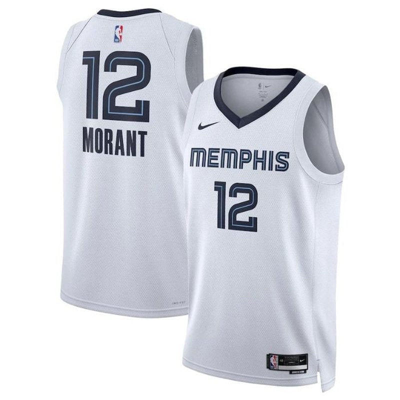 NBA Ja Morant Jersey - Memphis Grizzlies - 2023 - Association Edition - White