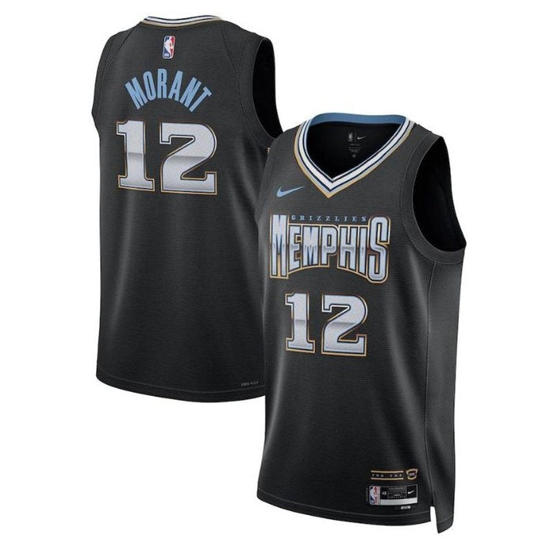 NBA Ja Morant Jersey - Memphis Grizzlies - 2023 - City Edition - Black