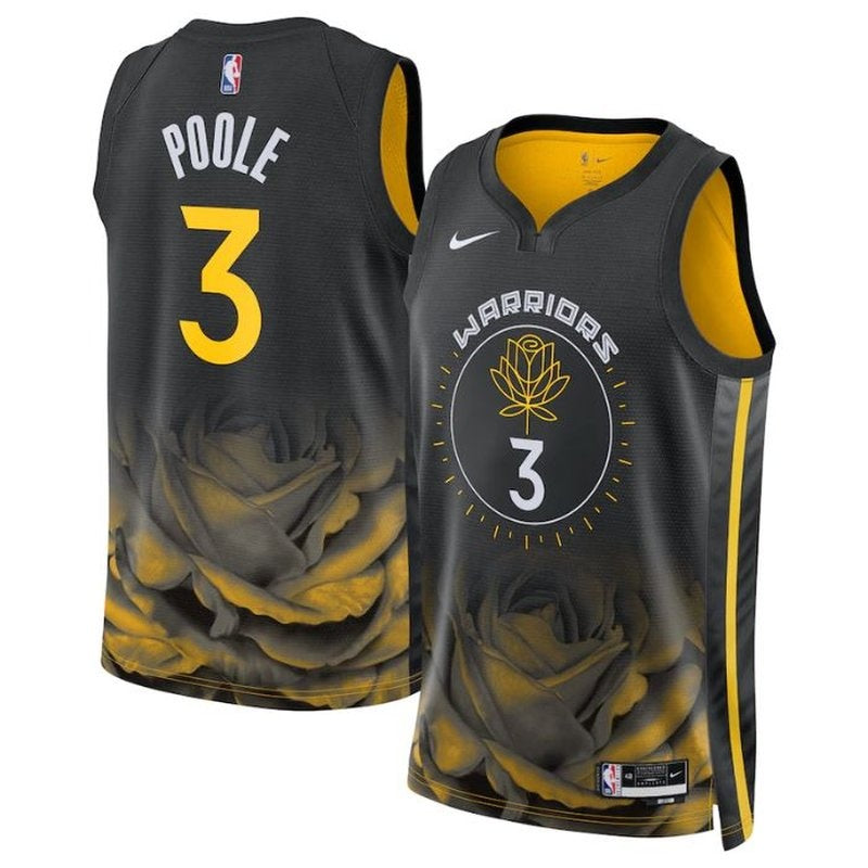 NBA Jordan Poole Jersey - Golden State Warriors - 2023 - City Edition - Black