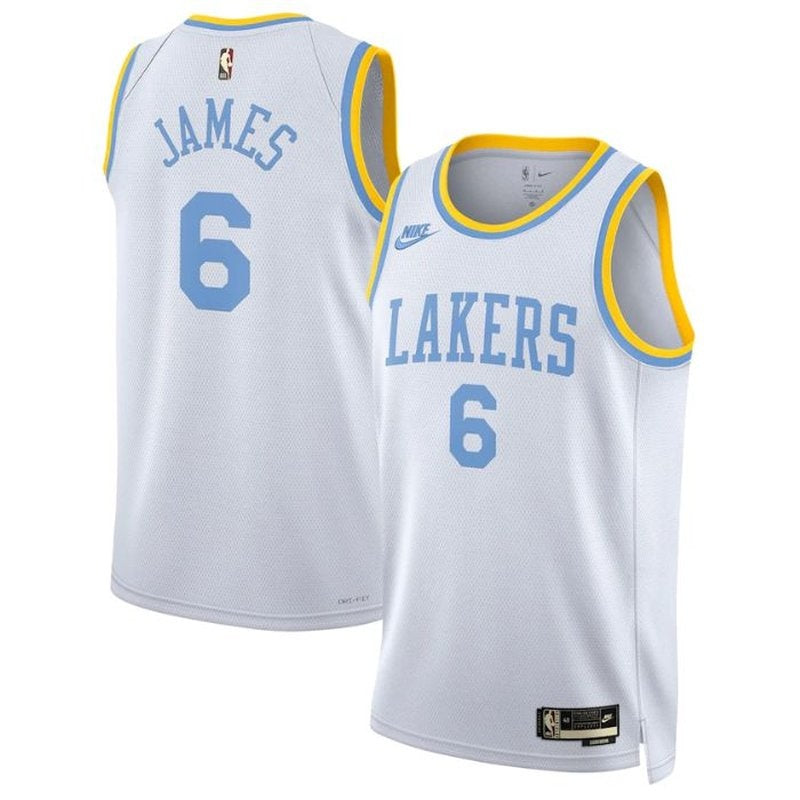 NBA LeBron James Jersey - Los Angeles Lakers - 2023 White - Classic Edition