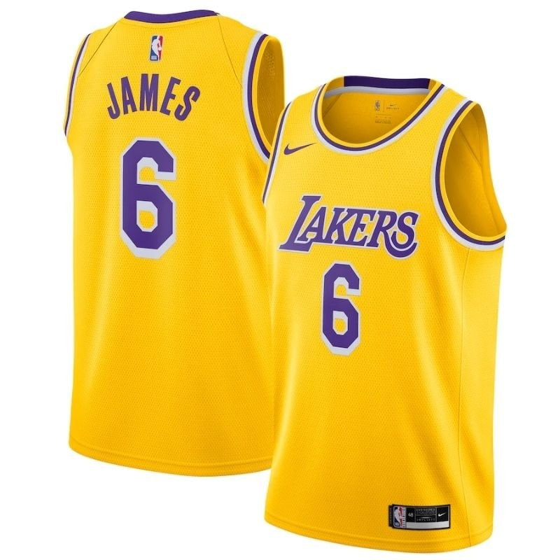 NBA Jersey - Los Angeles Lakers - LeBron James #6 2021/22 Player - Yellow