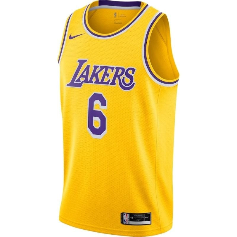 NBA Jersey - Los Angeles Lakers - LeBron James #6 2021/22 Player - Yellow