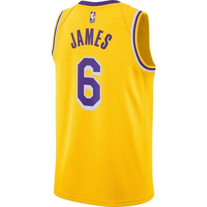 NBA Jersey - Los Angeles Lakers - LeBron James #6 2021/22 Player - Yellow