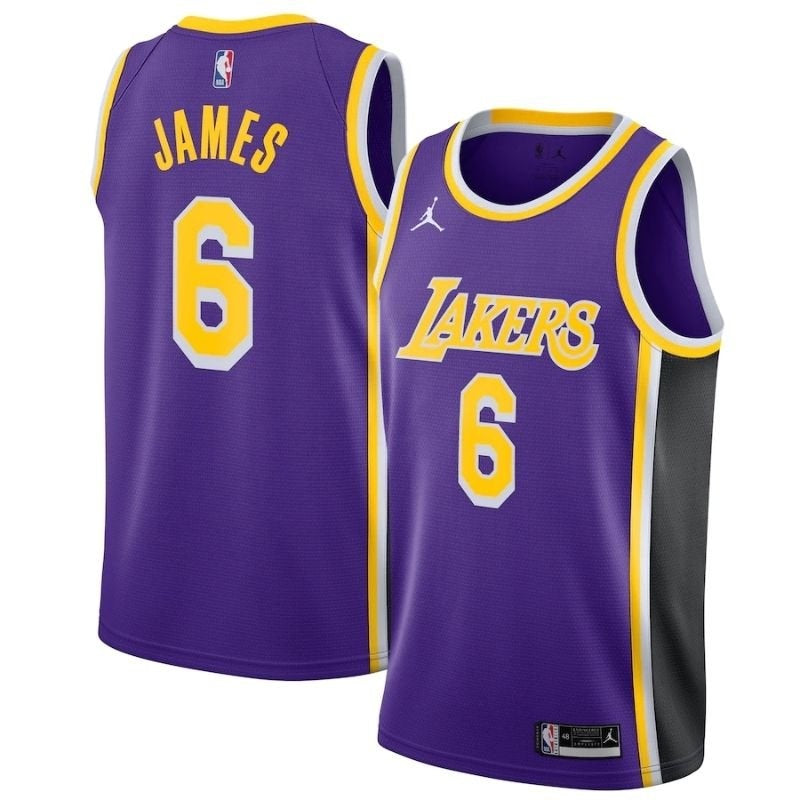 NBA Jersey - Los Angeles Lakers - LeBron James Purple #6 2021/22 Player