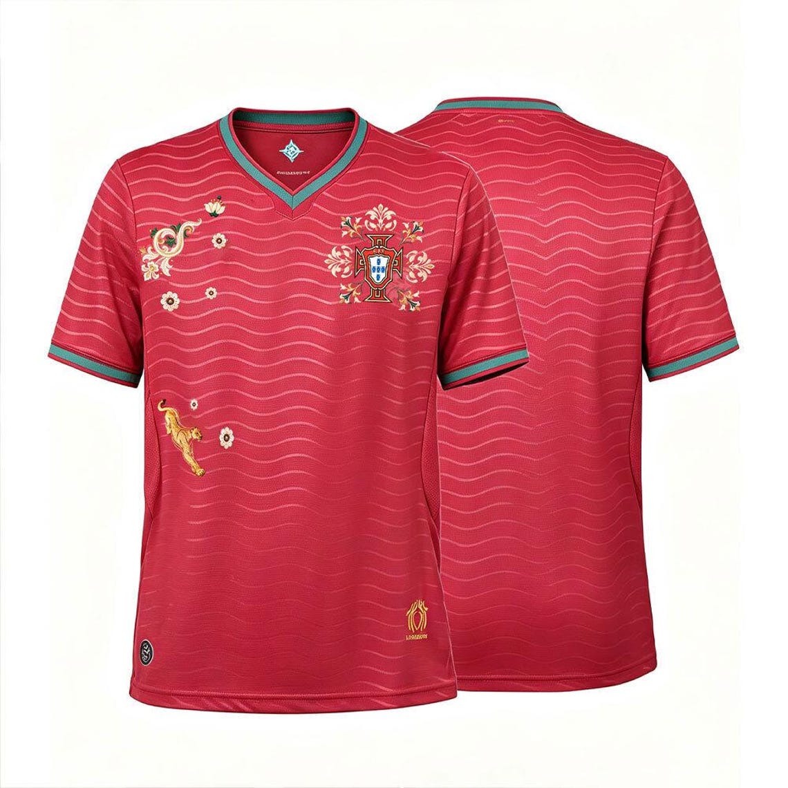 Portugal 26/27 Titular Embroidered Camiseta