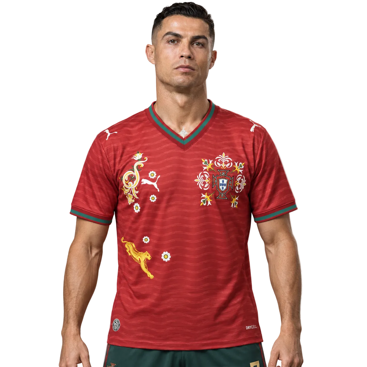 Portugal 26/27 Titular Embroidered Camiseta