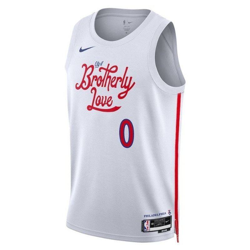 NBA Tyrese Maxey Jersey - Philadelphia 76ers - 2023 - City Edition - White